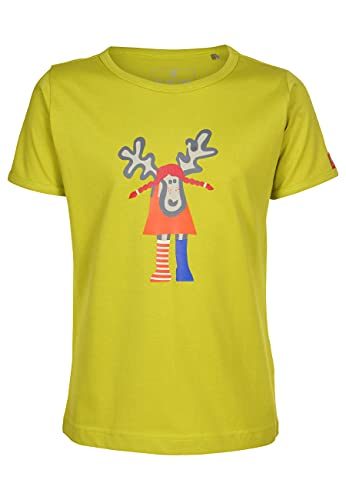 ELKLINE Mädchen T-Shirt Kurze Socke 3241099, Farbe:Citronelle, Größe:116-122 von ELKLINE