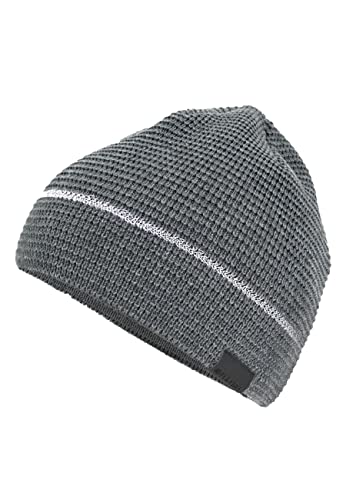 ELKLINE Unisex Strickmütze Reflex 8011058, Accessoires:One Size, Farbe:Greymelange - lightgrey von ELKLINE