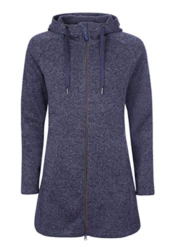 ELKLINE Damen Fleecemantel Durchwärmer | Strickfleecejacke halblang Übergangsjacke Kapuze, Farbe:blueshadow, Größe:38 ELKLINE Damen Fleecemantel Durchwärmer | Strickfleecejacke halblang Übergangsjacke Kapuze, Farbe:blueshadow, Größe:38 von ELKLINE