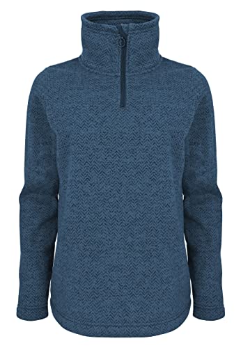 ELKLINE Damen Fleecepullover Fastforward | Pullover mit Stehkragen und halber Reißverschluss | 2036020, Größe:50, Farbe:ashblue von ELKLINE