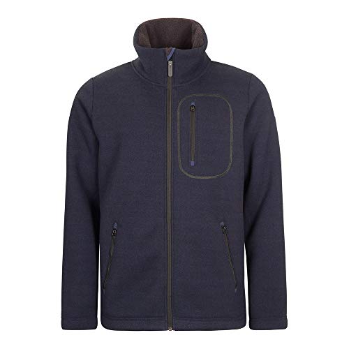 ELKLINE Herren Strickfleecejacke Narrowroad 1014068, Farbe:blueshadow, Größe:XL von ELKLINE