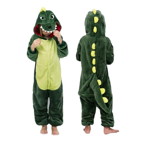 ELLASASUXI Dinosaurier Jumpsuit Kostüm für Kinder Mädchen Jungen,Tier Onesie Faschingskostüme Cosplay Dino Costume von ELLASASUXI