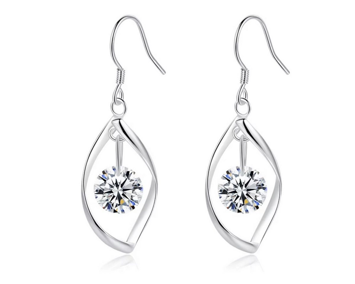 ELLAWIL Paar Ohrhaken Ohrschmuck Damenohrringe Ohrhänger Ohrhaken in Tropfen Form (GESCHENKIDEE, Sterling Silber 925), inklusive Geschenkschachtel von ELLAWIL