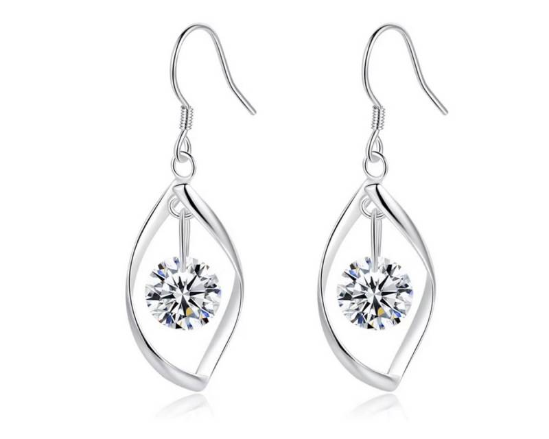 ELLAWIL Paar Ohrhaken Ohrschmuck Damenohrringe Ohrhänger Ohrhaken in Tropfen Form (GESCHENKIDEE, Sterling Silber 925), inklusive Geschenkschachtel von ELLAWIL