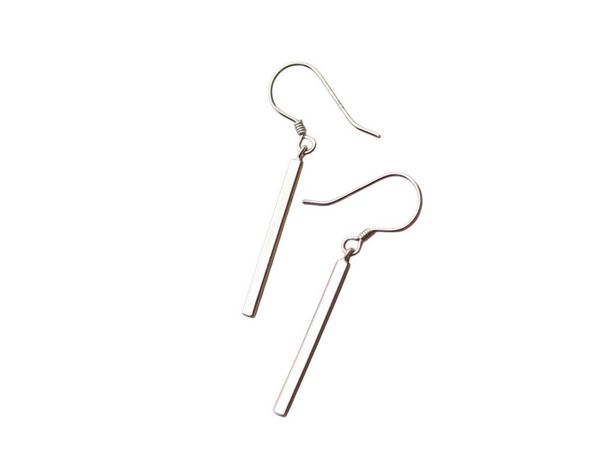 ELLAWIL Paar Ohrhaken lange Streifen Anhänger Schmuck Geschenk Silber Ohrschmuck Ohrhaken (GESCHENKIDEE, Sterling Silber 925), inklusive Geschenkschachtel von ELLAWIL