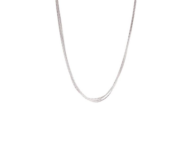 ELLAWIL Silberkette Damen Layered Halskette mehrschichtige Multikette Layering Kette (Sterling Silber 925, Kettenlänge 40 cm verlängerbar um 5 cm), inklusive Geschenkschachtel von ELLAWIL