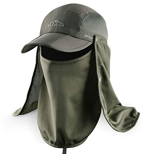 ELLEWIN Herren baseballmütze UPF 50 unstrukturierte Hut mit faltbarem Langen großem Bill m/l/XL d-Armee grün/mesh halsteil ELLEWIN Herren baseballmütze UPF 50 unstrukturierte Hut mit faltbarem Langen großem Bill m/l/XL d-Armee grün/mesh halsteil von ELLEWIN