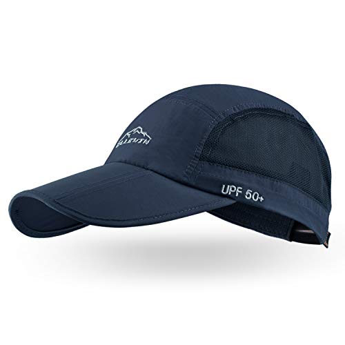 ELLEWIN Unisex Baseballkappe, UPF 50, unstrukturierte Kappe mit faltbarem langer Klappe - Blau - Medium/Large/X-Large ELLEWIN Unisex Baseballkappe, UPF 50, unstrukturierte Kappe mit faltbarem langer Klappe - Blau - Medium/Large/X-Large von ELLEWIN