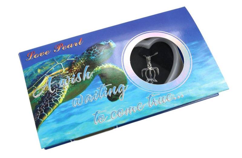 ELLUG Kette mit Anhänger Wunschperle aus echter Muschel mit Halskette und Anhänger, Wunschperle mit verschiednenen besonderen Bedeutungen von ELLUG