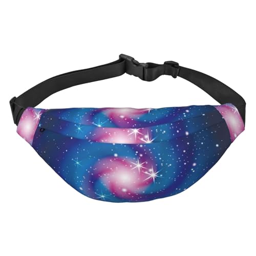 Galaxy Hintergrund Taille Gürteltasche für Damen Herren, Bauchtasche Crossbody Tasche für Reisen Laufen Gürteltasche Bauchtasche, mehrfarbig, Einheitsgröße, Kuriertasche von ELMAIN