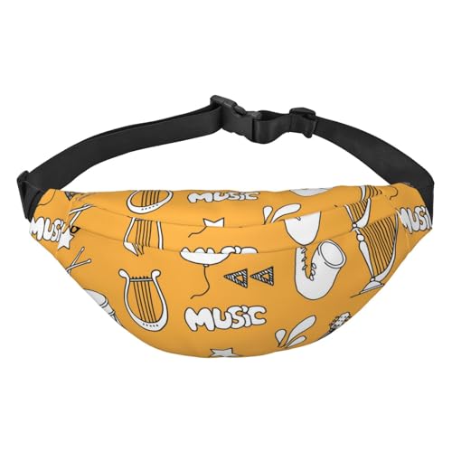 Musikartikel Set Organ Violine Klavier Taille Gürtel Tasche für Frauen Männer Fanny Pack Crossbody Tasche für Reisen Laufen Gürteltasche Bauchtasche, mehrfarbig, Einheitsgröße, Kuriertasche von ELMAIN