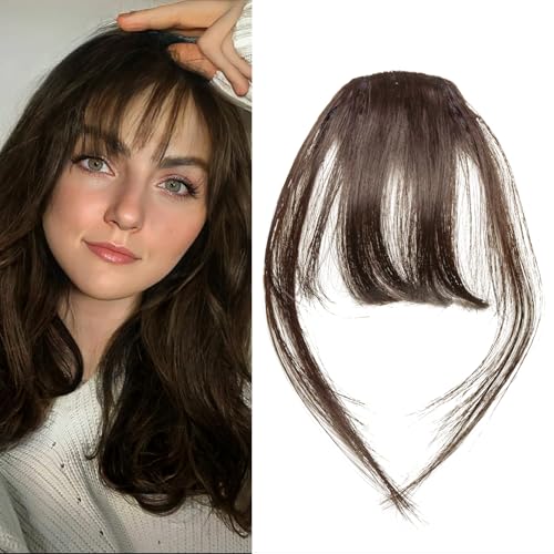 Clip-in-Pony | Clip-in-Pony-Extensions | Fake-Pony-Pony-Haarspange | Kunsthaar für Damen und Mädchen (Dunkelbraun) von ELNX