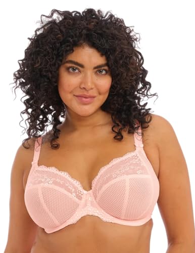 ELOMI Damen Charley Bügel elastischer Spitze Plunge-BH, Undurchsichtige, Ballet Pink, 75H von ELOMI