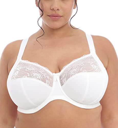 Elomi Damen Morgan Bügel Stretch-Spitze BH mit voller Abdeckung, Blickdicht, weiß, 95G von ELOMI