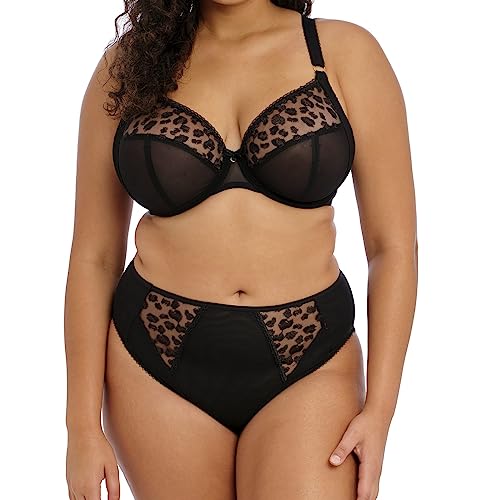 ELOMI Damen Namrah Bügel Plunge-BH, Blickdicht, Jet, 38HH ELOMI Damen Namrah Bügel Plunge-BH, Blickdicht, Jet, 38HH von ELOMI