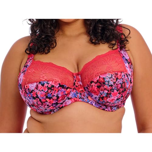 ELOMI Damen Women's Morgan Banded Bra: Comfort & Support. Three-Section Cup, Side Frame, Stretch Lace. Dd+ Bras BH mit voller Abdeckung, Undurchsichtige, Sunset Meadow, 38J ELOMI Damen Women's Morgan Banded Bra: Comfort & Support. Three-Section Cup, Side Frame, Stretch Lace. Dd+ Bras BH mit voller Abdeckung, Undurchsichtige, Sunset Meadow, 38J von Elomi