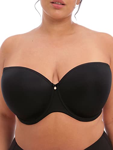 ELOMI Damen Women's Smooth Underwire Strapless Bra T-Shirt-BH, Schwarz, 36J von ELOMI
