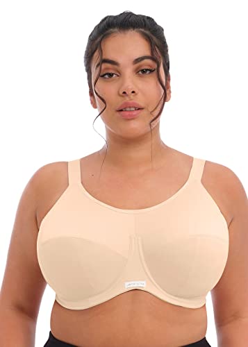 ELOMI Damen Energise J-Hook Bügel-Sport-BH (8041), Hautfarben, 42GG von ELOMI