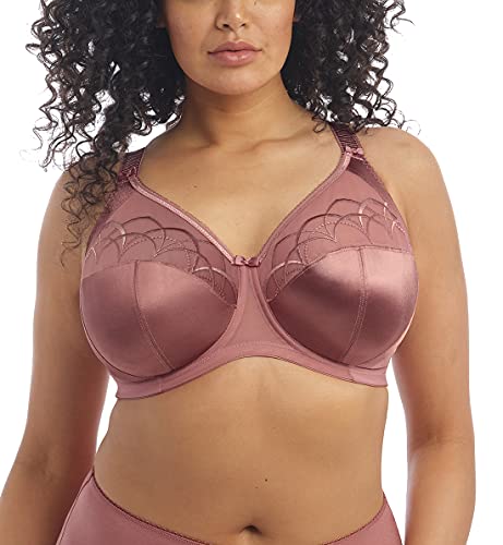 Elomi Women's Plus Size Cate Underwire Full Cup Banded Bra, Rosewood, 36FF von Elomi