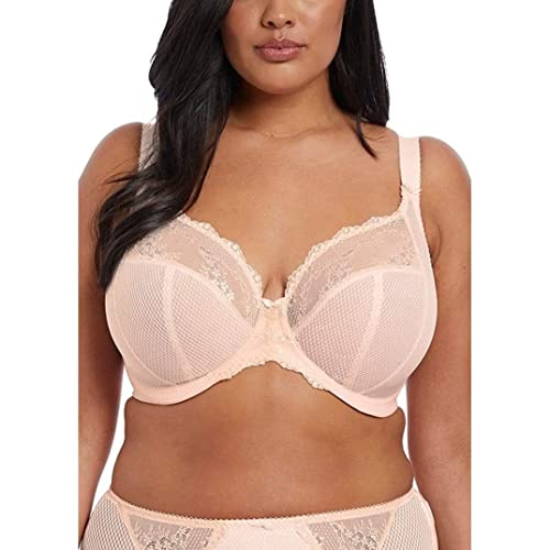 ELOMI Women's Plus-Size Charley Stretch Lace Underwire Plunge Bra Bra, Ballet pink, 38HH, 38HH von ELOMI