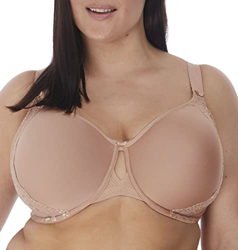 Elomi Women's Plus Size Charley T-Shirt Seamless Breathable Spacer Underwire Bra, Fawn, 34HH von Elomi
