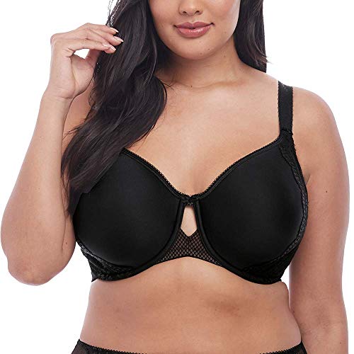 ELOMI Women's Plus-Size Charley T-Shirt Seamless Breathable Spacer Underwire Bra Bra, Black, 44E von ELOMI