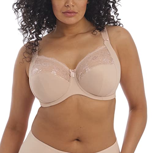 ELOMI Women's Plus Size Morgan Underwire Banded Stretch Lace Bra, Sahara, 42GG von ELOMI