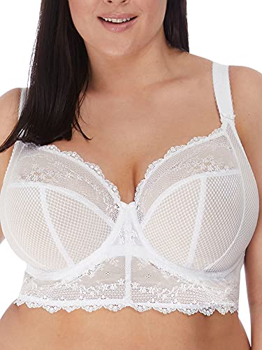 Elomi Damen Charley Longline Underwire Bralette Stiefe BH, White, 80E von ELOMI