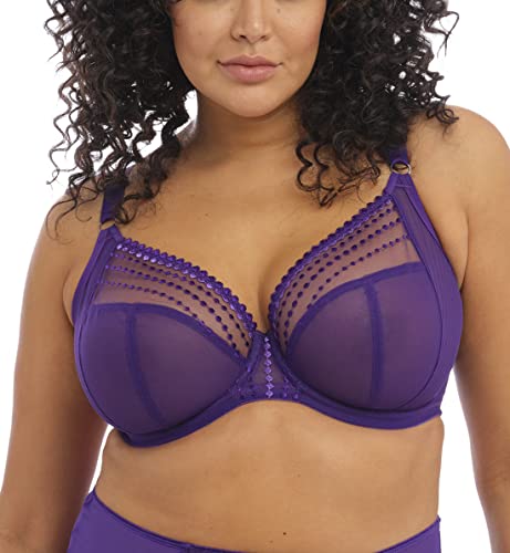 ELOMI Damen Matilda Ungefütterter Plunge Bügel BH mit J-Haken, iris, 95G von ELOMI