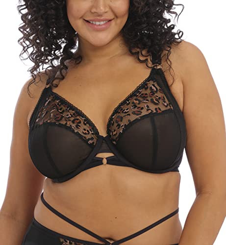 Elomi Damen Namrah Bügel Plunge-BH, Schwarz, 85FF von ELOMI