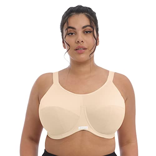 Elomi Damen Plus Size Energise Bügel-Sport-BH - Beige - 95H von ELOMI