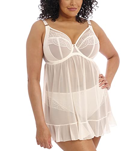 Elomi Damen Priya Babydoll mit Bügel Plunge-BH, Vanille, 38 von ELOMI