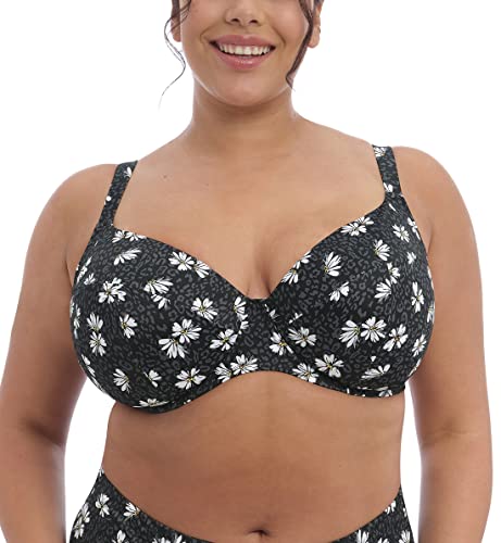 Elomi Swim – Tauch-Trikotoberteil mit Bügeln Plain Sailing Black Daisy, Schwarz , 100K EU von ELOMI