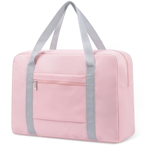 Sporttasche für Damen, Reisetasche, Tragetasche, Wochenendtasche, für Spirit Airlines persönliche Gegenstände, Tasche, 45,7 x 35,6 x 20,2 cm, faltbares Handgepäck für Frauen, Pink, Tragetasche von ELONGRIVER