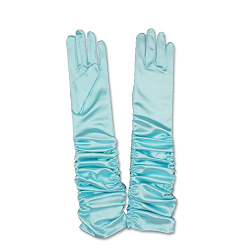 ELSA & ANNA® Mädchen Partei Handschuhe Snow Queen Prinzessin Kostüm Handschuhe Halloween Kostüm Handschuhe DE-FR*GLO-B (FR-GLO-B) von ELSA & ANNA