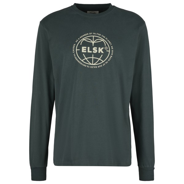 ELSK - Statement Globe Brushed L/S - Longsleeve Gr L;M;S;XL;XXL blau von ELSK