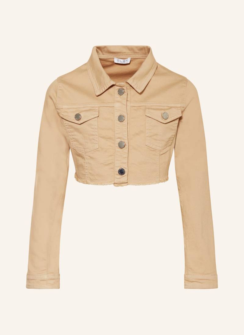 Elsy Cropped-Jacke beige von ELSY