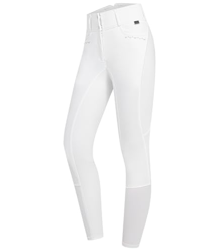ELT Reithose Mathilda Glam High Waist, weiß, Gr. 40 von ELT