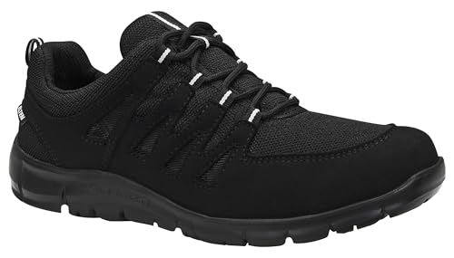 ELTEN Berufsschuhe Apache Black Low O1, Damen und Herren, Textil, leicht, sportlich 38, Schwarz von ELTEN