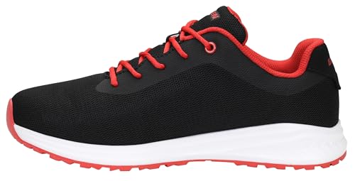 ELTEN Berufsschuhe Marais Black-red Low ESD O1, Damen und Herren, Textil, leicht, sportlich, Schwarz/Rot Schwarz,Rot 40 von ELTEN