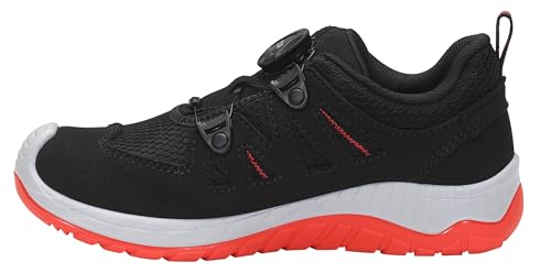 ELTEN Kinderschuhe Outdoor Maddox Kids BOA Black-red Low für Mädchen und Jungen Schwarz,Rot 34 von ELTEN