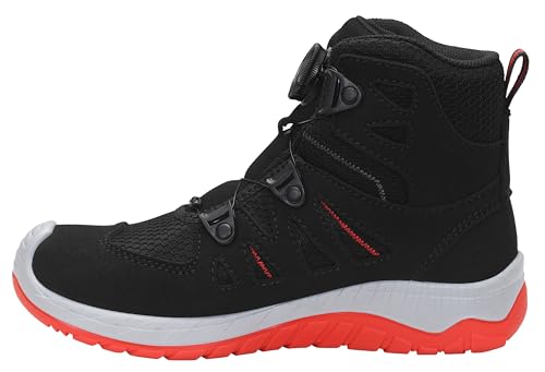 ELTEN Kinderschuhe Outdoor Maddox Kids BOA black-red Mid für Mädchen und Jungen Schwarz,Rot 33 von ELTEN