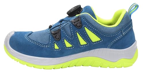 ELTEN Kinderschuhe Outdoor Maddox Kids BOA Petrol-Lime Low für Mädchen und Jungen, Gr. 34 von ELTEN