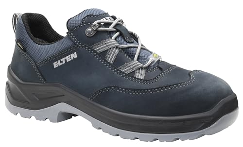 ELTEN Sicherheitsschuhe Lotte GTX Blue Low ESD S3 CI, Damen, Leder/Textil, Stahlkappe, leicht, klassisch 39, Blau von ELTEN
