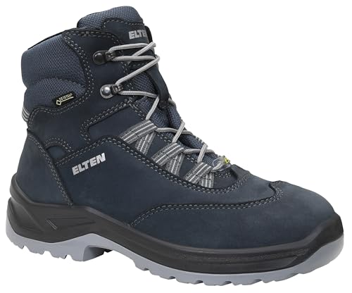 ELTEN Sicherheitsschuhe Lotte GTX Blue Mid ESD S3S CI, Damen, Leder/Textil, Stahlkappe, leicht, klassisch 39, Blau von ELTEN