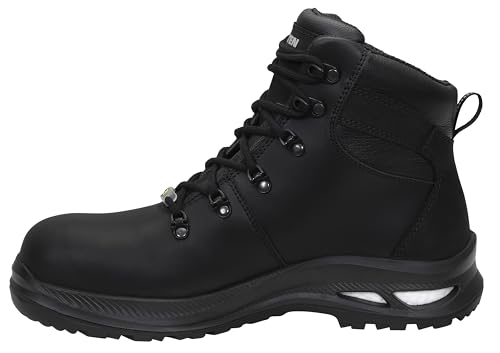 ELTEN Sicherheitsschuhe Terence XXG black Mid ESD S3 HI, Damen und Herren, Leder, Kunststoffkappe (leichter als Stahlkappe), leicht, robust Schwarz 42 von ELTEN