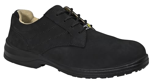 ELTEN Sicherheitsschuhe Manager XXB Low ESD S3, Damen und Herren, Leder, Stahlkappe, leicht, elegant 43, Schwarz von ELTEN