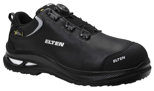 ELTEN Sicherheitsschuhe Terence XXG PRO BOA M Black Low ESD S3S HI, Damen und Herren, Leder, Kunststoffkappe, leicht, robust 45, Schwarz ELTEN Sicherheitsschuhe Terence XXG PRO BOA M Black Low ESD S3S HI, Damen und Herren, Leder, Kunststoffkappe, leicht, robust 45, Schwarz von ELTEN