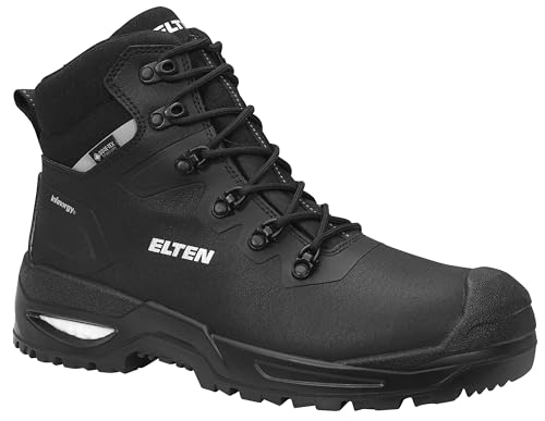 ELTEN Sicherheitsschnürstiefel Antonio XXSG GTX Mid ESD S3S WR CI, Herren, Textil, Stahlkappe, leicht, Klassisch, Schwarz 36, Schwarz von ELTEN