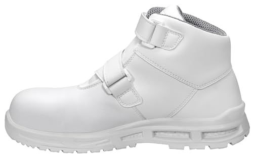 ELTEN Sicherheitsschuhe Brayden XXTM White Strap Mid ESD S3, Damen und Herren, Textil, Kunststoffkappe (Leichter als Stahlkappe), leicht, klassisch, Weiß Weiß 41 von ELTEN